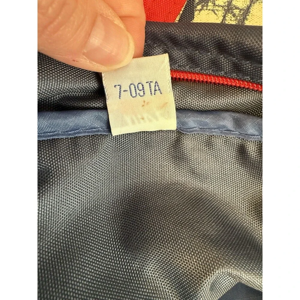Vintage 1970s NIKE Blue Red Duffle Gym Bag Taiwan‎ Made YKK Zippers